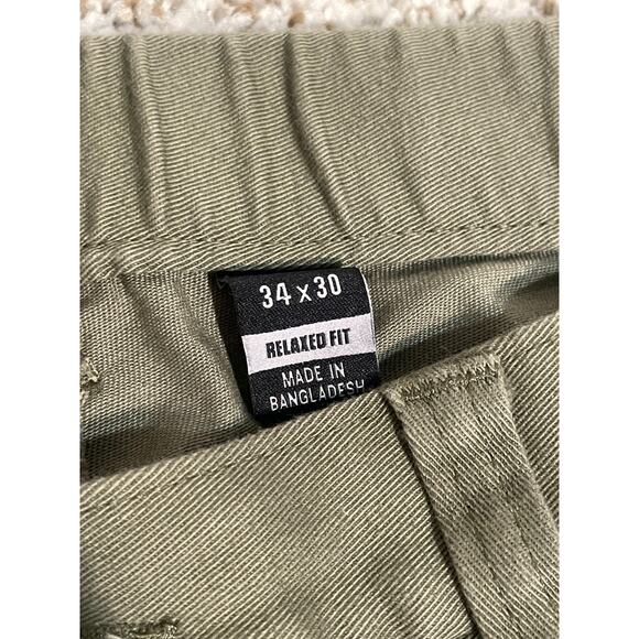 Carhartt Pants Mens 34x30 Green Relaxed Fit Stretch Workwear Casual BN6279-M - Picture 8 of 12